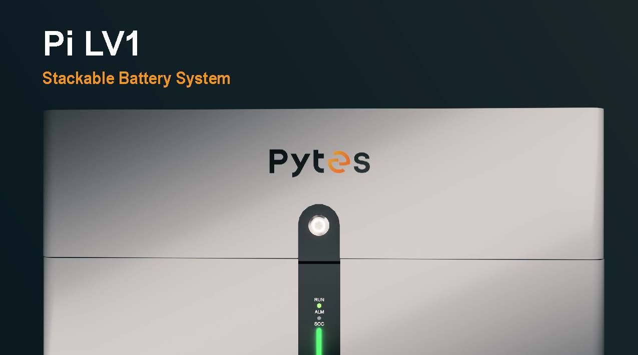 Pi LV1, einfach zu installierendes Energiespeichersystem, speziell f&uuml;r begrenzten Installationsraum konzipiert.