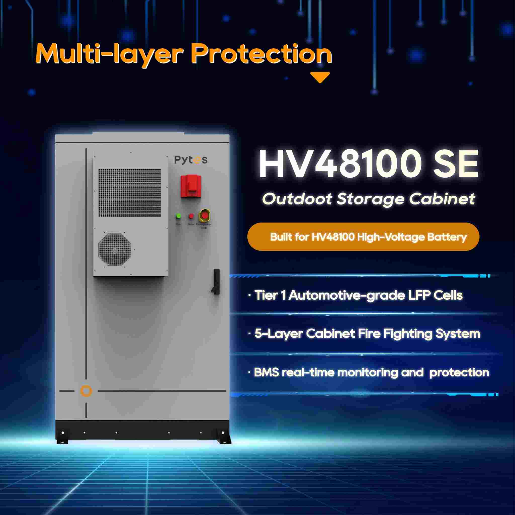 Pytes HV48100 SE Hochspannungs-Energiespeichersystem